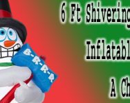 6 Ft Shivering Snowman Inflatable