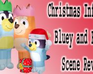 Christmas Inflatable Bluey and Family Scene Review