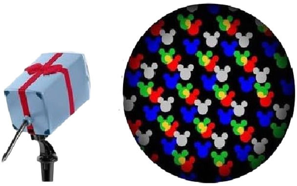 Mickey LED Projection Spotlight outdoor display