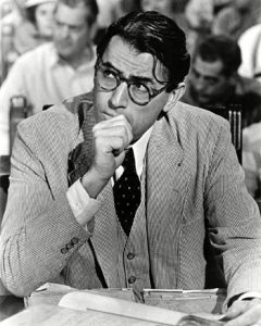 Peck as Atticus Finch in To Kill a Mockingbird