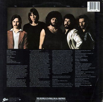 Back sleeve or label detail from Boston