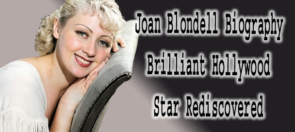 Joan Blondell head and shoulders publicity portrait