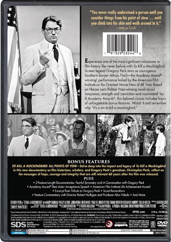 Back cover of To Kill a Mockingbird DVD