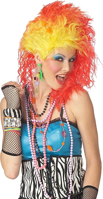 Women's True Colors Wig Yellow and Red Costume Wig