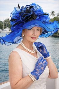 DIY Lovey Howell Costume wide brim hat pearls gloves