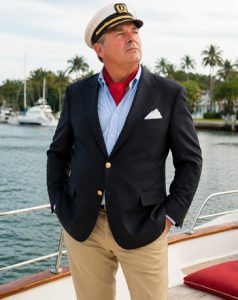 DIY Thurston Howell III Costume navy blazer ascot hat