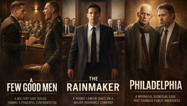 Legal Movies military courtroom confrontation with officers arguing during intense trial