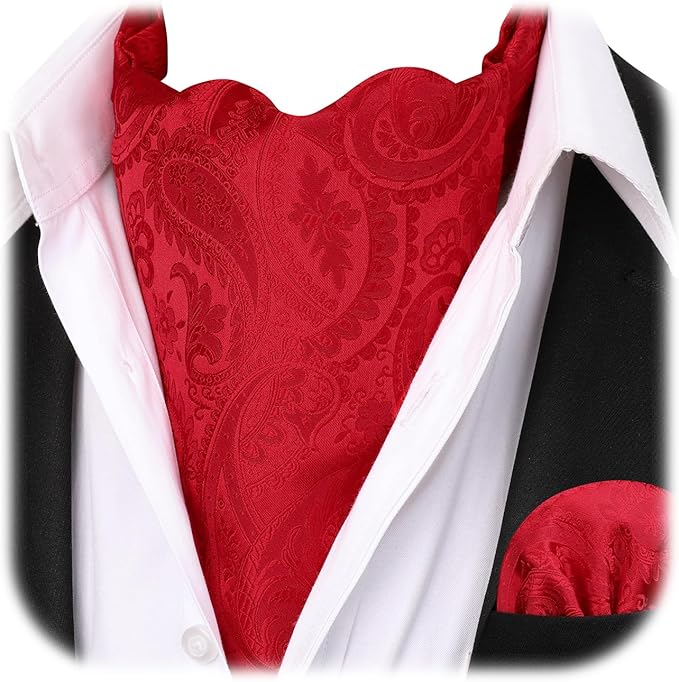 Red Ascot and Pocket Square Set DIY Thurston Howell III Costume