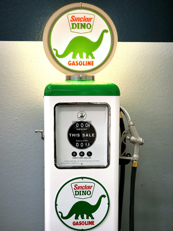 Vintage gas pump globe.