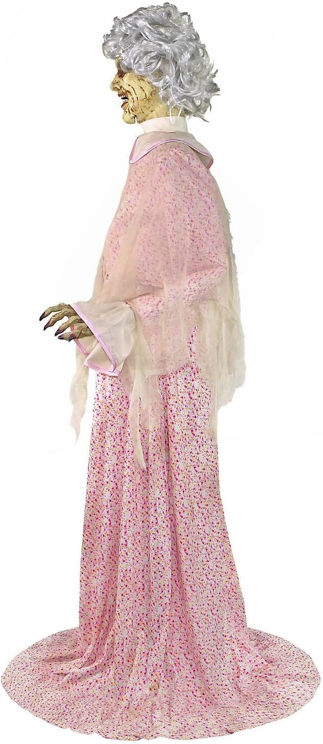 Twisted Grandma Animatronic side view showing spinning head and convulsing body detail