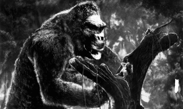 Fay Wray (right) is in the 1933 feature film King Kong.