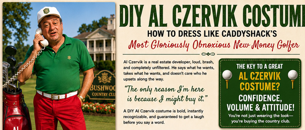 Infographic of the DIY Al Czervik Costume