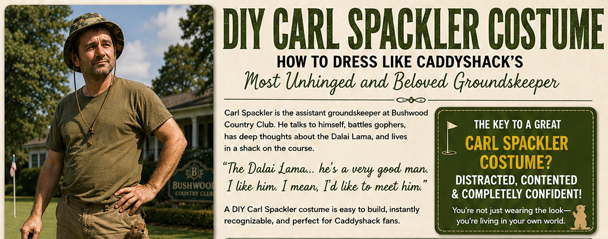 Infographic of the DIY Carl Spackler costume