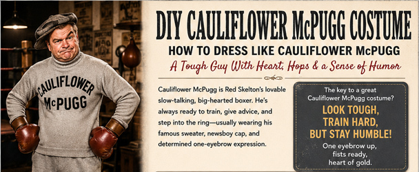 Infrographic for your DIY Cauliflower McPugg Costume