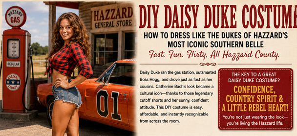 Infographic of the DIY Daisy Duke Costume