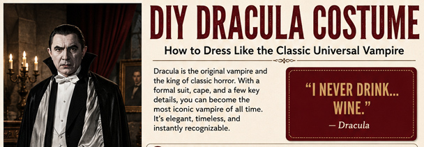 Infrographic DIY Dracula Costume