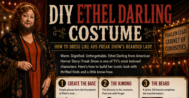 Infographic of the DIY Ethel Darling costume