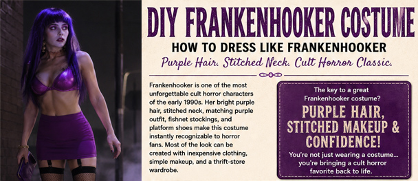 Infrographic for your DIY Frankenhooker Costume