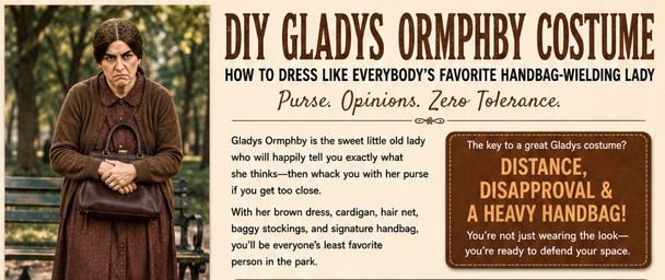 Infrographic for your DIY Gladys Ormphby Costume