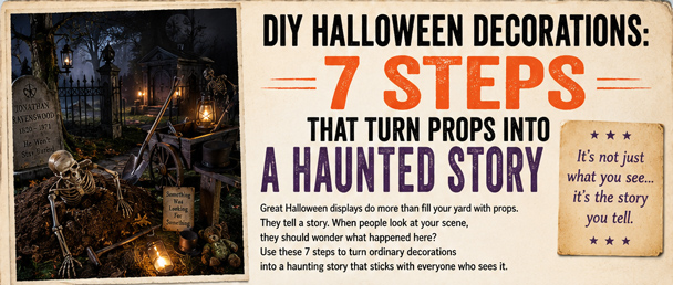 Infrographic DIY Halloween Decorations People Actually Stop For