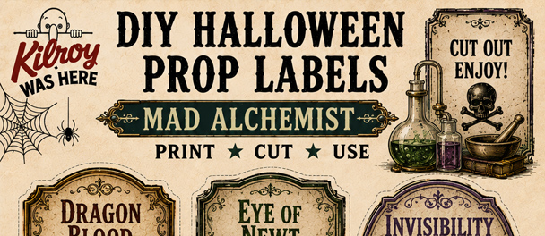 Free printable Mad Alchemist for your DIY Halloween Prop Labels Part 2