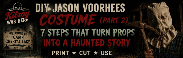Free printable Camp Crystal Lake Guest Pass for your DIY Jason Voorhees Costume (Part 2)