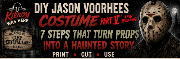 Free printable Camp Crystal Lake Guest Pass for your DIY Jason Voorhees New Beginning Costume