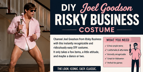 Infrographic DIY Joel Goodson Risky Business Costume