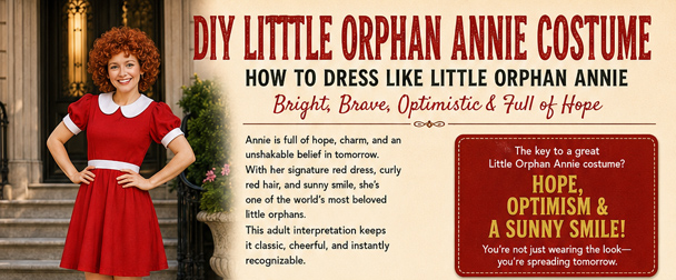 Infrographic for your DIY Little Orphan Annie Costume
