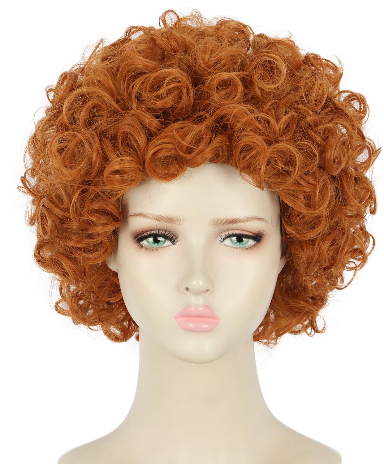 Orange-Red Curly Wig for DIY Little Orphan Annie Costume