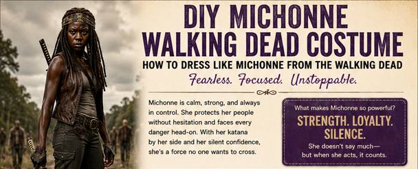 Infrographic for your DIY Michonne Walking Dead Costume