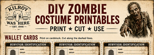 Free printable Survivor Identification Card & Survivor Registration Form for your DIY Michonne Walking Dead Costume