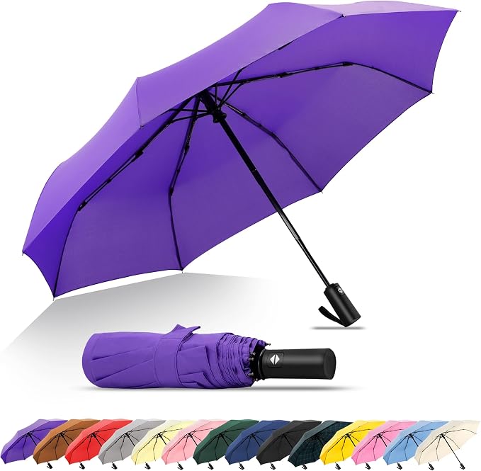 Purple Travel Umbrella for DIY Morton Salt Girl Costume