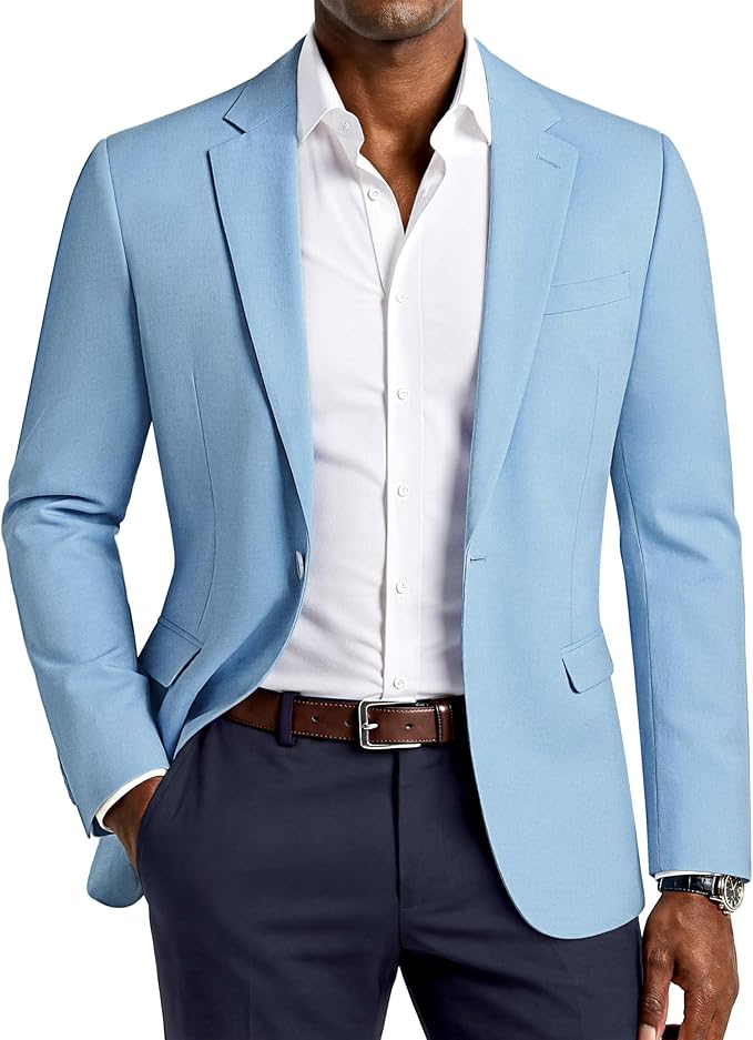 Sky Blue Breathable Sport Coat for DIY Mr. Whipple Costume