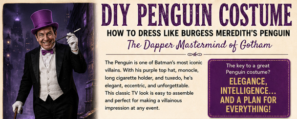 Infrographic for your DIY Penguin Costume
