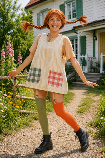 DIY Pippi Longstocking Costume