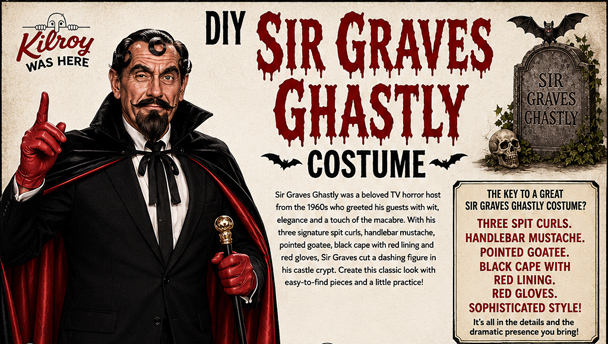 Infrographic for your DIY Sir Graves Ghastly Costume