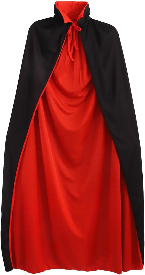 Black and Red Vampire Cape for DIY Sir Graves Ghastly Costume