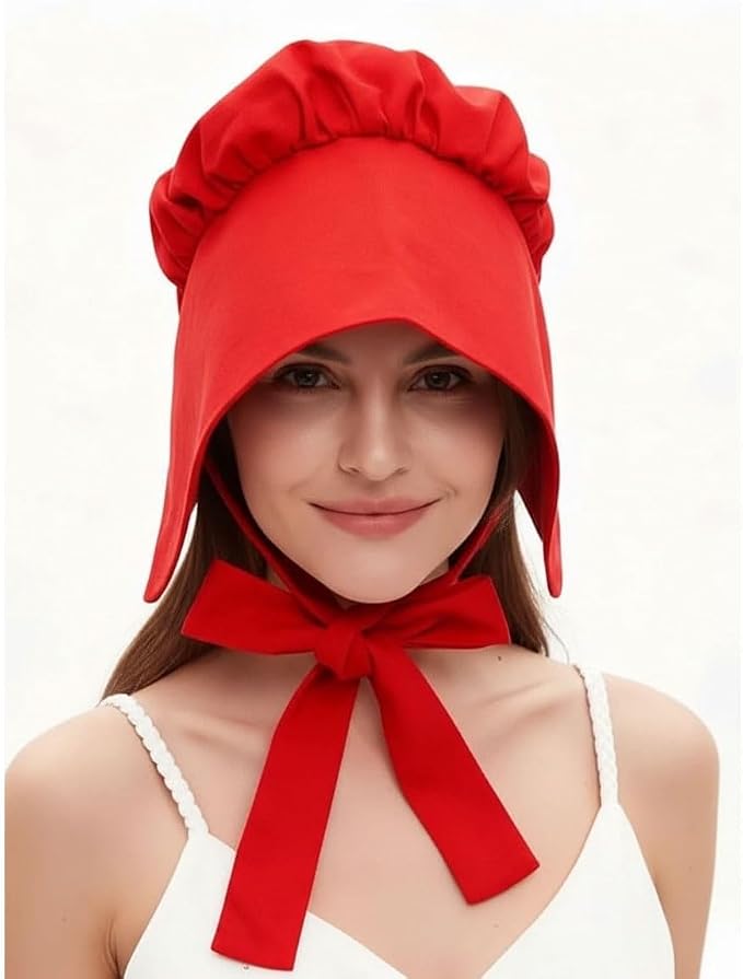 Women's Red Bonnet for DIY Sun-Maid Raisin Girl Costume