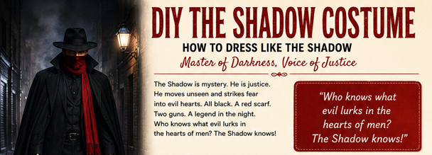 Infrographic for your DIY The Shadow Costume