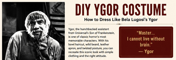 Infrographic DIY Ygor Costume