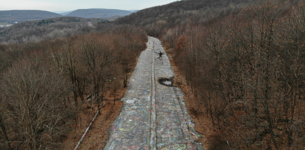 Graffiti Highway in Centralia, Pennsylvania