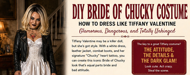 Infrographic for your DIY Bride of Chucky Costume