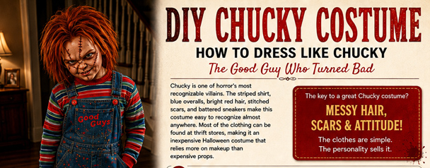 Infrographic for your DIY Chucky Costume