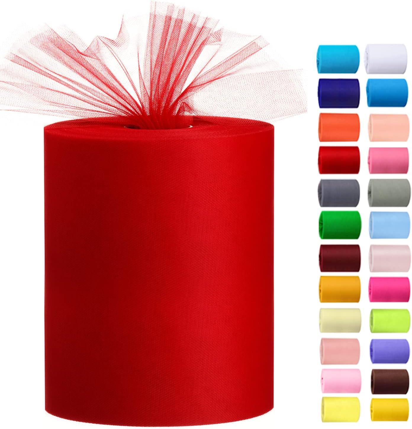 Red Tulle Fabric Roll for DIY Divine Costume