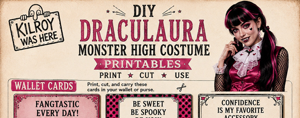 Vampire Etiquette Rules and School of Vampire Charm for your DIY Draculaura Monster High Costume