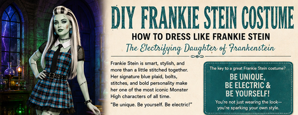 Infrographic for your DIY Frankie Stein Monster High Costume