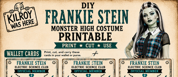 Electric Science CLUB and Mad Science Lab Project File for your DIY Frankie Stein Monster High Costume