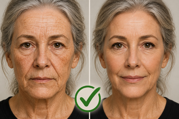 DIY Old Age Makeup showing how gray hair can complete a realistic aging transformation while keeping the finished character natural and believable.