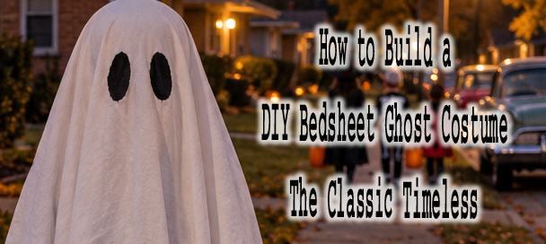 DIY bedsheet ghost costume